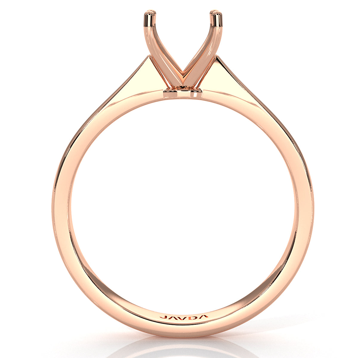 3g Tapper Semi Mount Engagement Solitaire Ring Setting 2mm